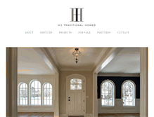 Tablet Screenshot of h3traditionalhomes.com